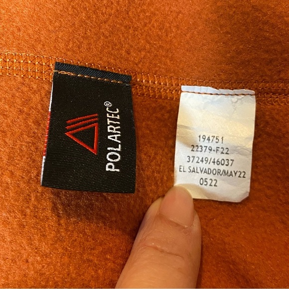 REI Women Orange Polartec Fleece Zipped Jacket Size XL - Picture 9 of 9